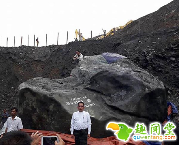 缅甸挖出巨型玉石：174吨，价值近两千万美元