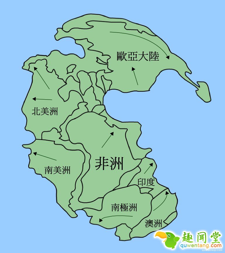 这就是地球3亿年前的模样!欧亚、美洲、非洲全部连在一起，台湾...