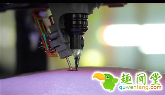 肉疼！老外用3D打印机做纹身，1秒150针