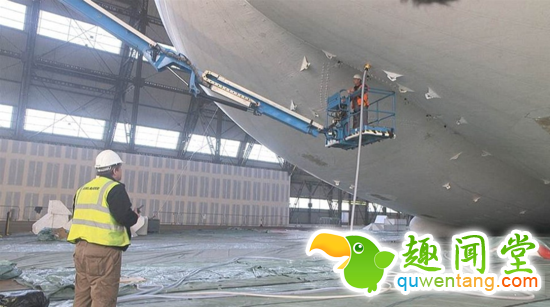 全球最大飞行器首次离地飞行，就是这模样有点...