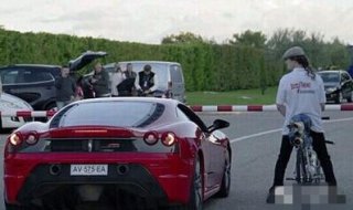 自行车与法拉利赛跑骑出了333公里的时速这