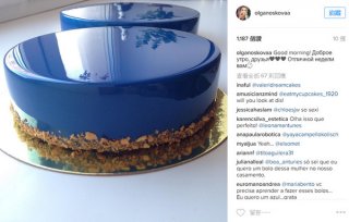 来自俄罗斯的“镜面蛋糕”，瞧你在蛋糕里