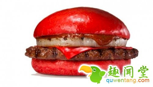 红色汉堡